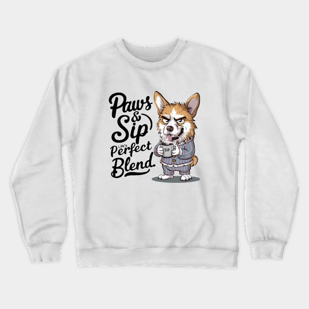 Cozy Critter Coffee Club Design - Embrace the Warmth Crewneck Sweatshirt by WEARWORLD